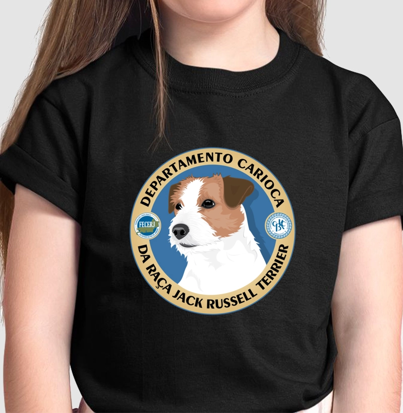 Camiseta Infantil Jack Russell Departamento