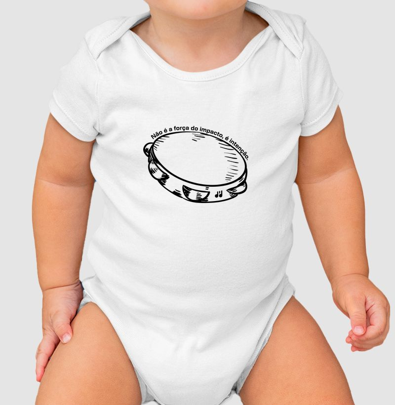 Pandeiro não é a força do impacto é intenção