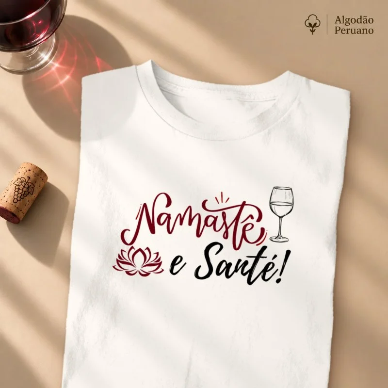 Camiseta Namaste e Sante