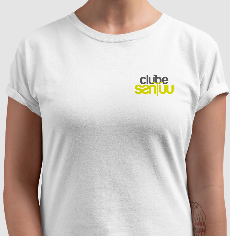 Camiseta Masc/Fem "Clube Santuu" - minilogo