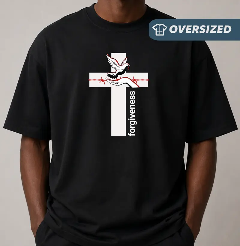 Camiseta Oversized Forgiveness - Camiseta Oversized