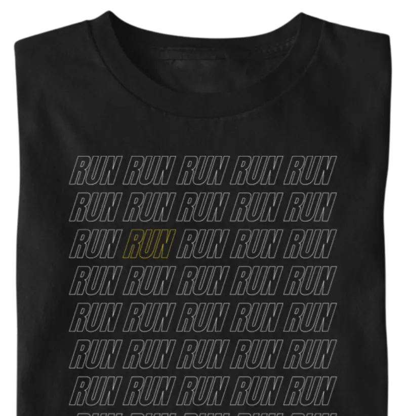 RUN RUN RUN ícone amarelo