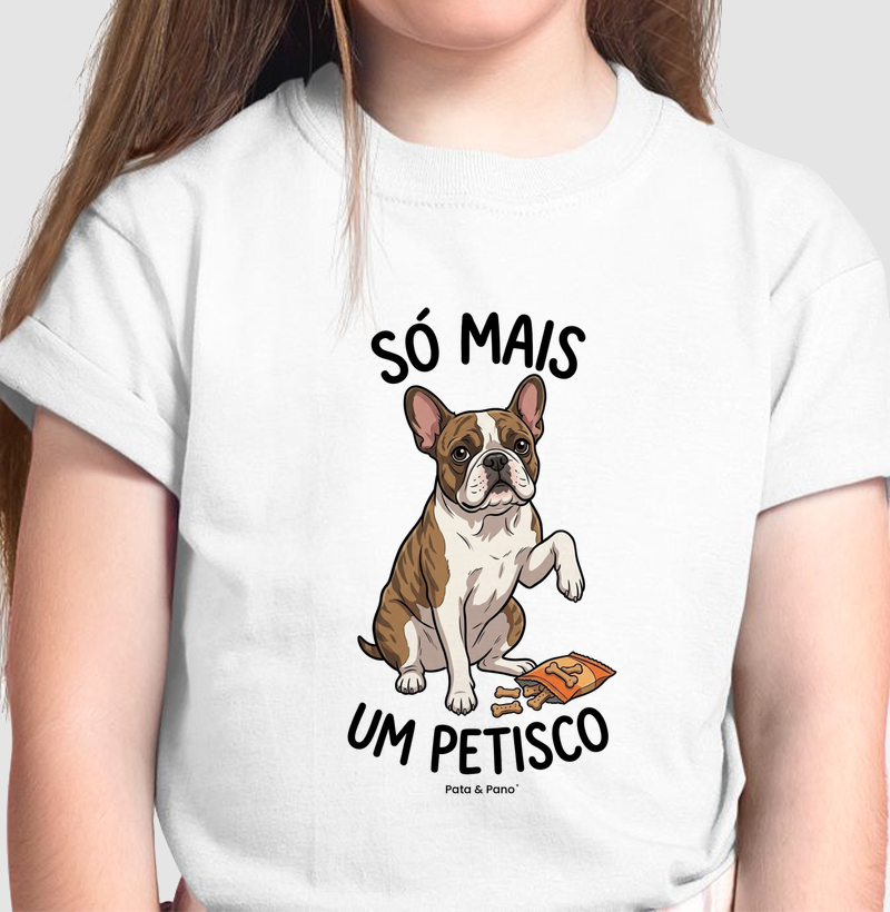 CAMISETA INFANTIL BULLDOGUE PETISCO