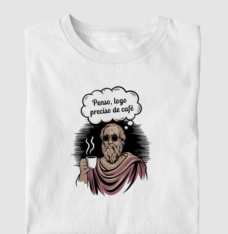 Penso, Logo Preciso de Café - Combustível Intelectual