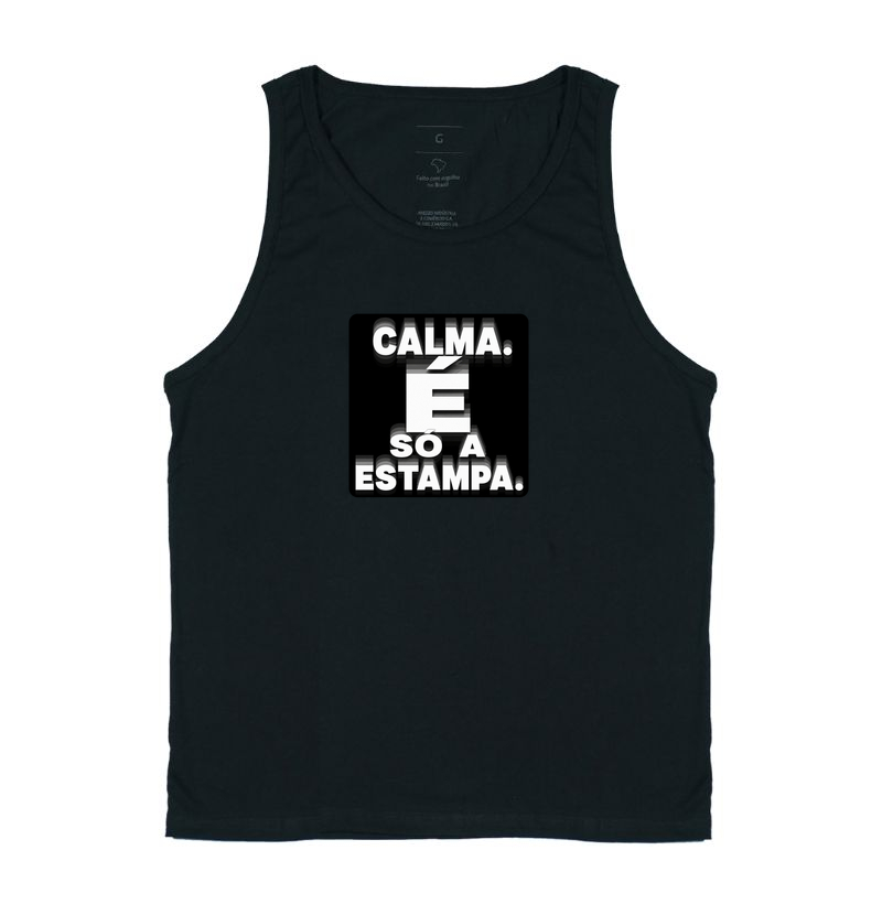 Calma. É só a estampa. - Regata