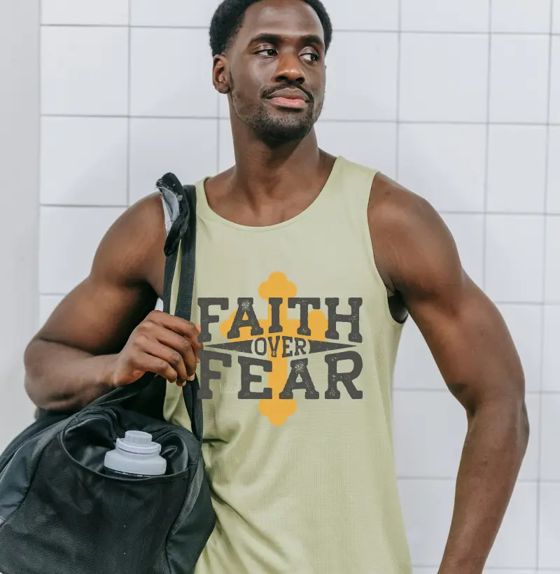 Camiseta regata FAITH OVER FEAR