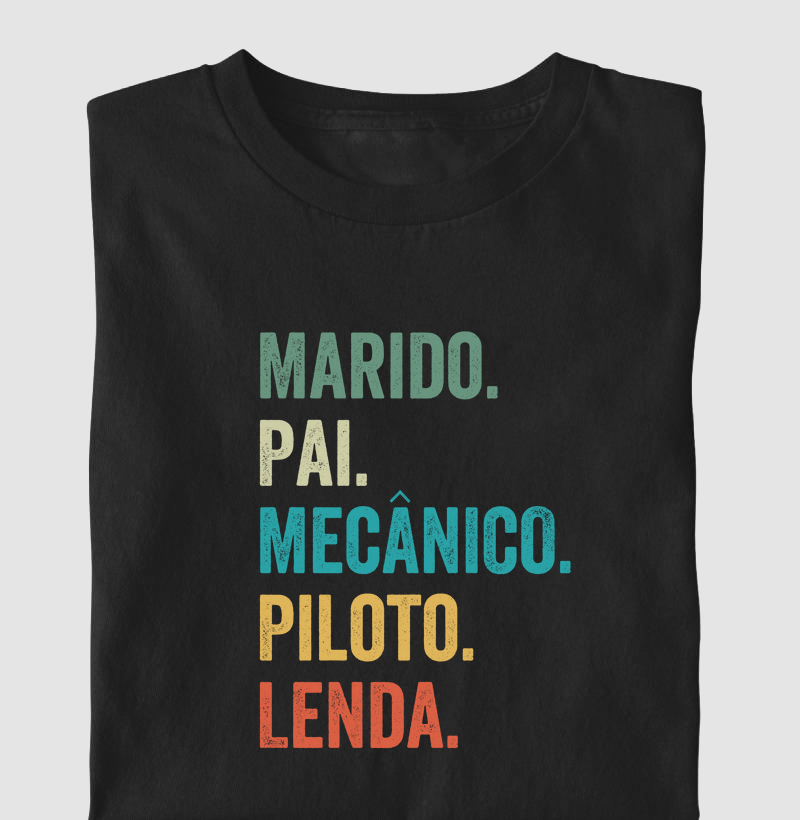 Marido. Pai. Mecânico. Piloto. Lenda.