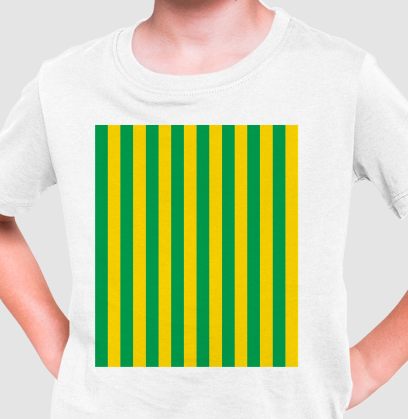 Listras Horizontais - Verde e Amarela