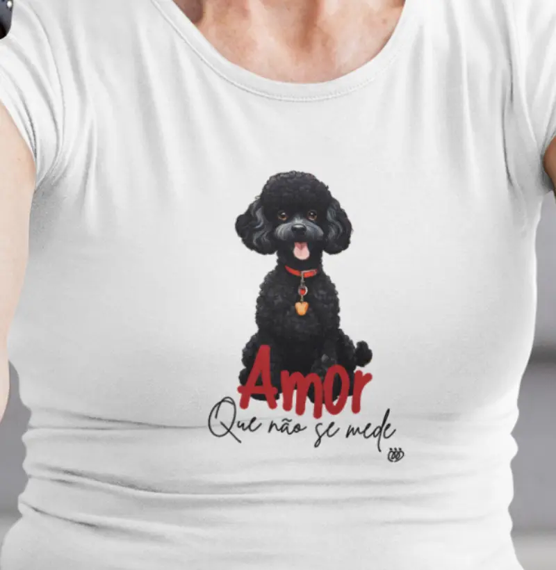 Amor que não se mede poodle preto