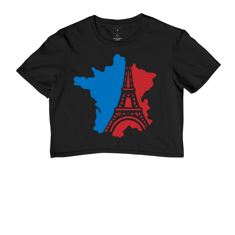 Camiseta Viagem - Mapa Torre Eiffel