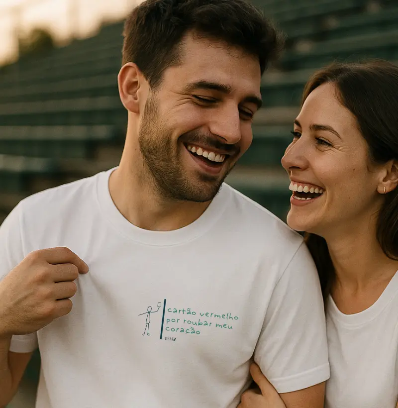 Cartão vermelho por roubar meu coração