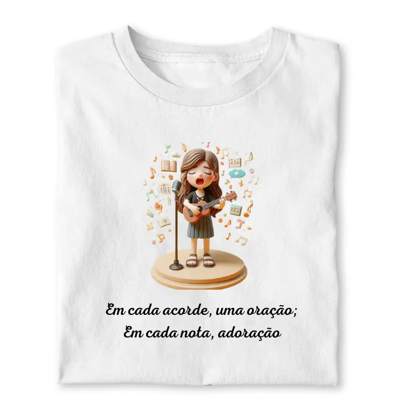 Menina tocando Ukulele