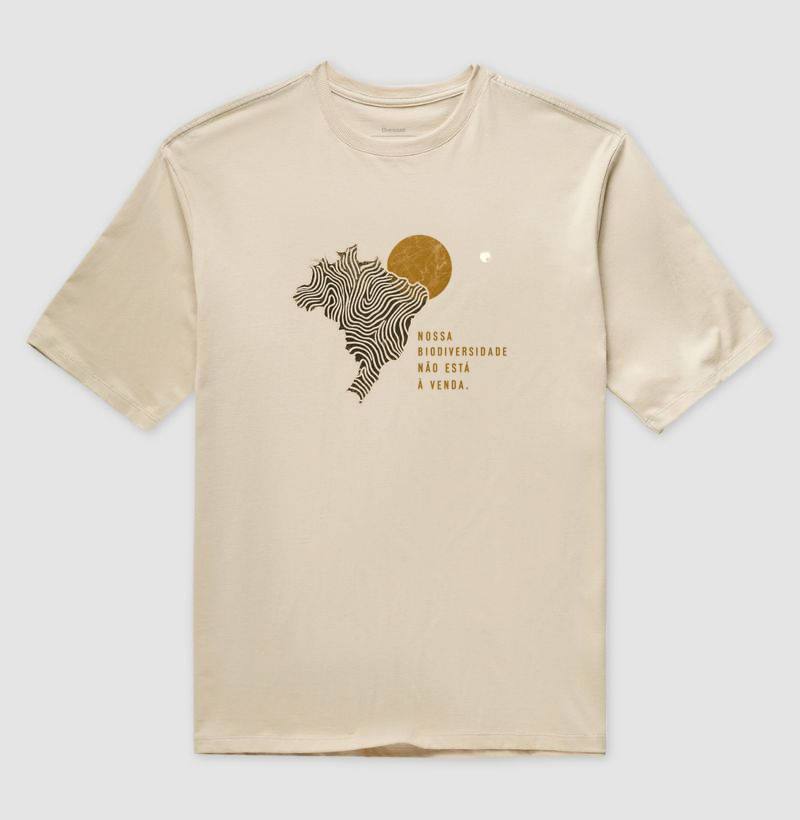 Nossa biodiversidade não está à venda - Camiseta Oversized