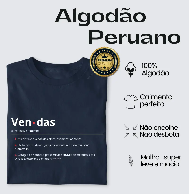 O que é vendas? - Algodão Peruano