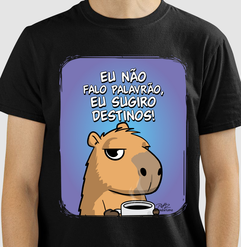 Camiseta Capivara Sugiro Destinos