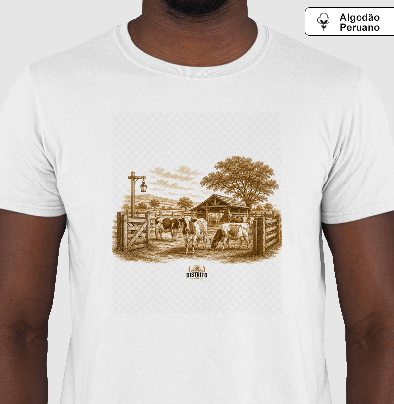 Camiseta Algodão Peruano - Curral