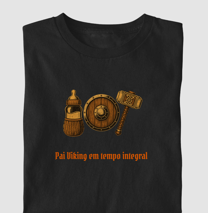 Camiseta – Pai Viking em Tempo Integral