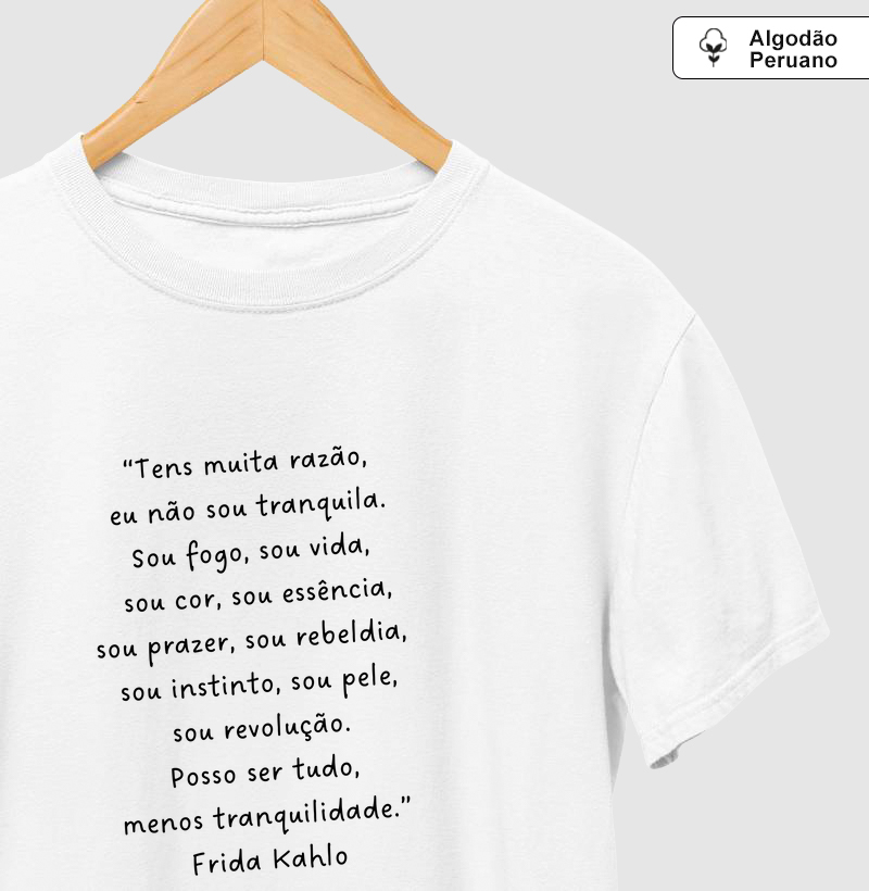 Tudo menos tranquilidade