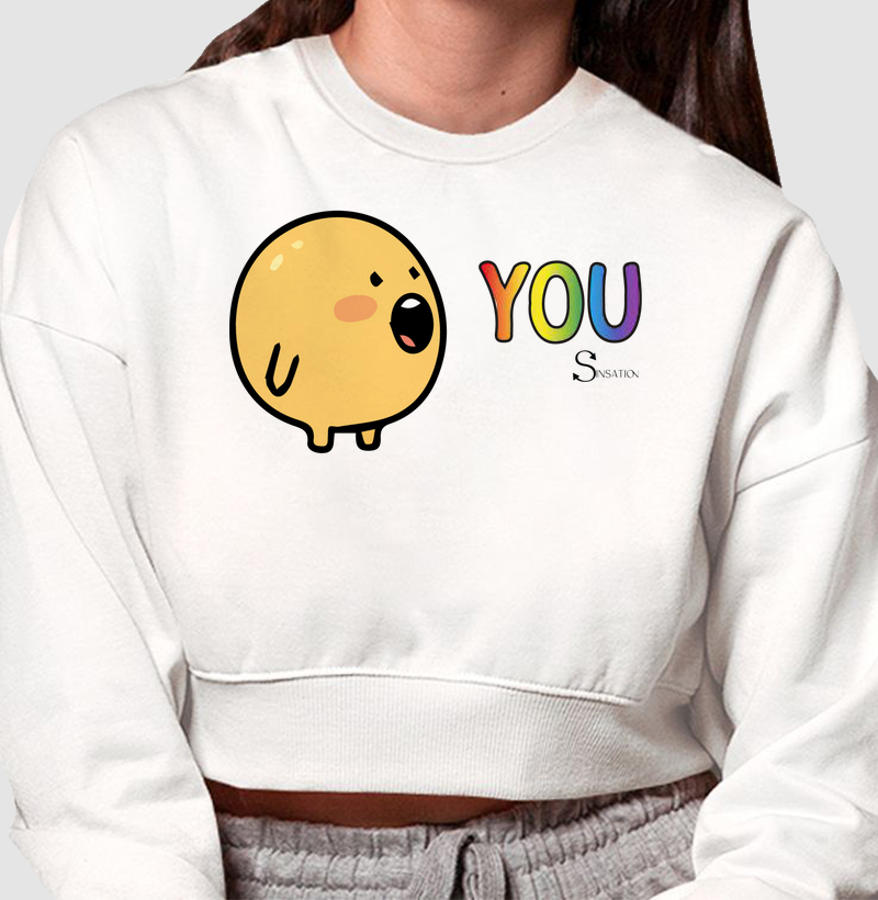 Cropped Moletom - Gula - Eat You