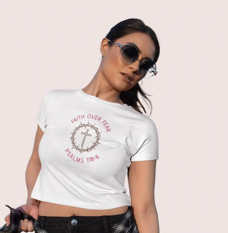 Cropped Fé Acima do Medo