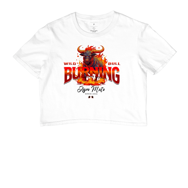 Camiseta Cropped Wild Bull