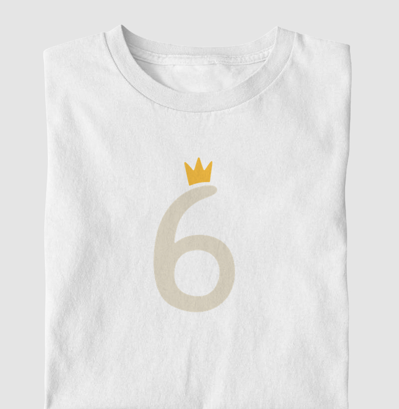 Camiseta Infantil 6 Off White