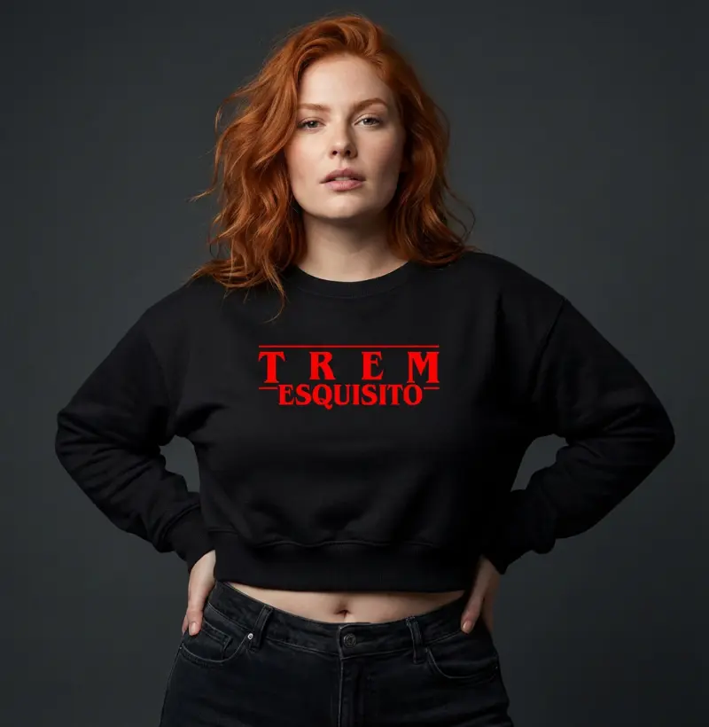 Cropped Moletom - Trem Esquisito