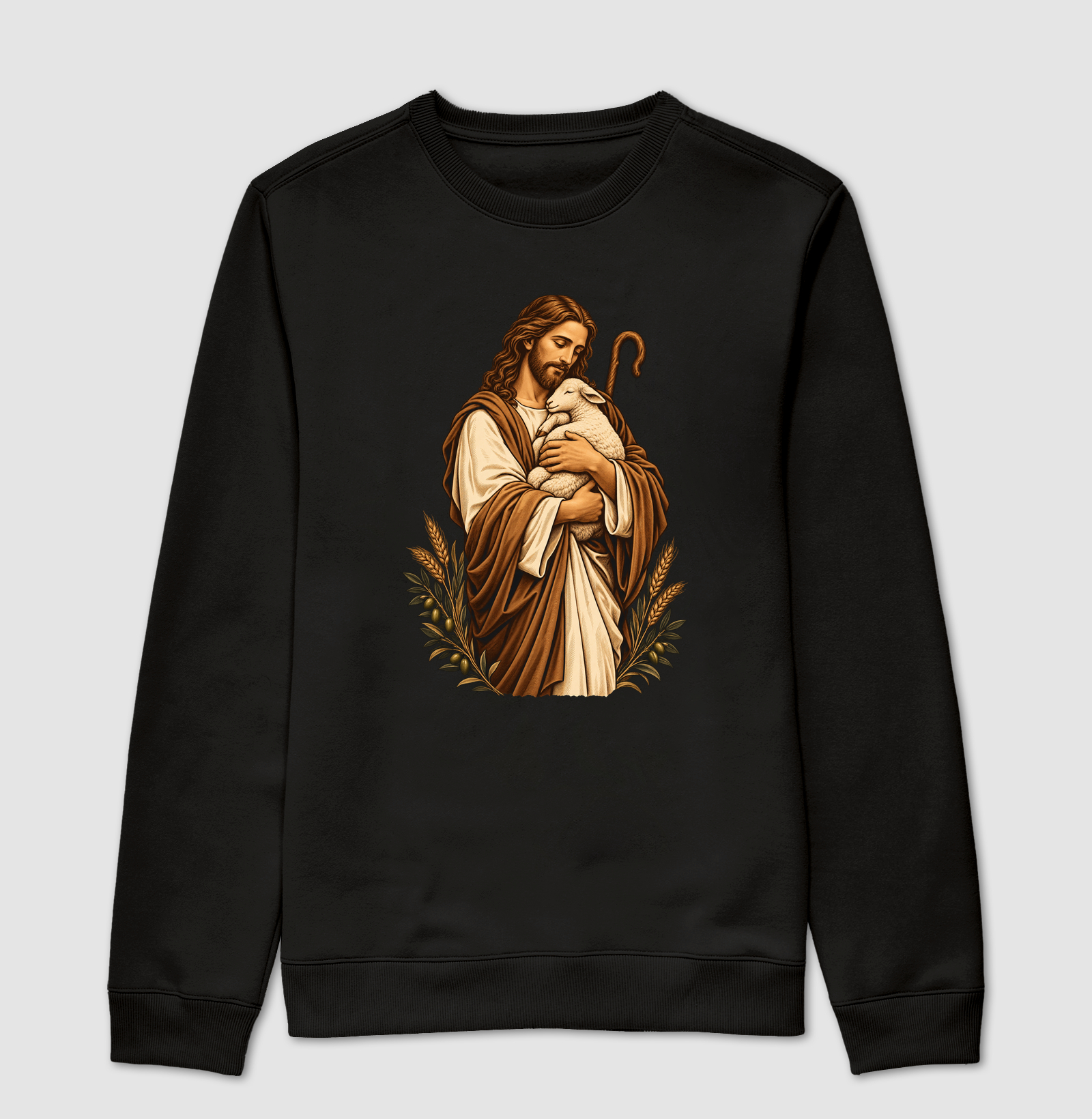 O Bom Pastor - Cristo Vivo - Suéter Moletom