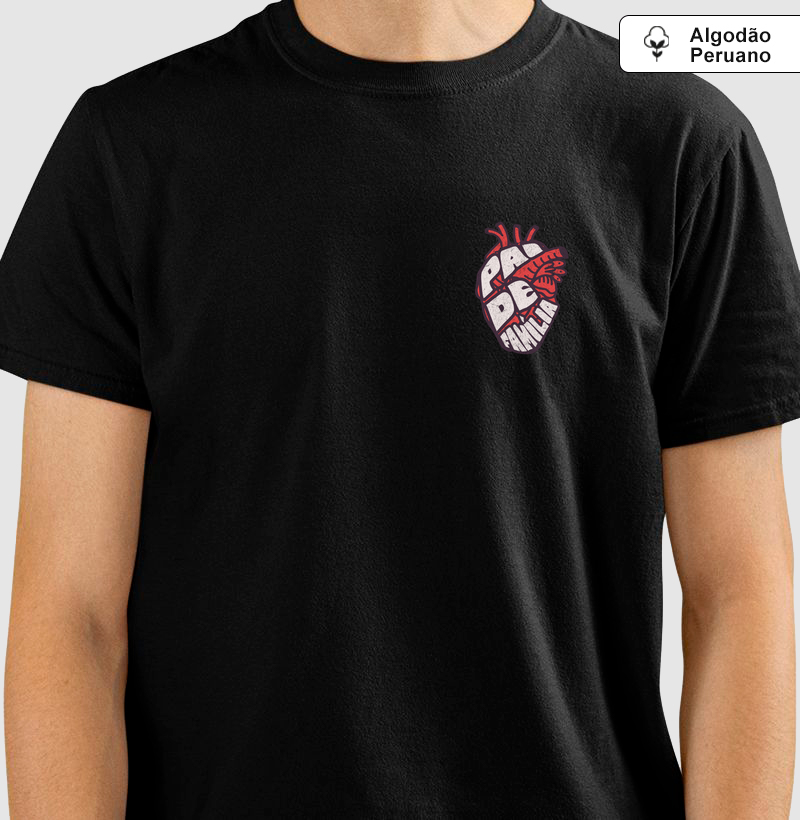 Camiseta de Algodão Peruano Pai de família 