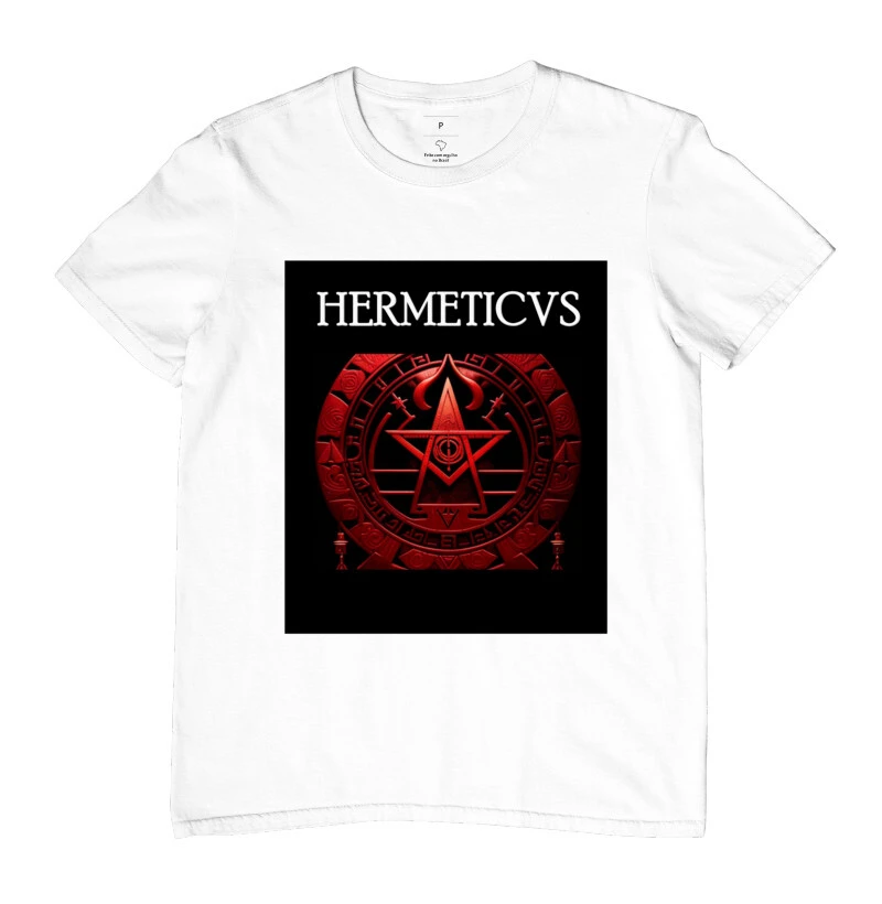 Camiseta Hermeticvs - Maçonaria Fundo Preto