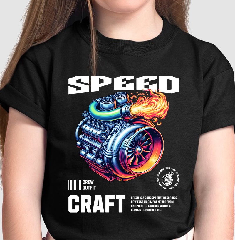 Camiseta Infantil - Speed Craft