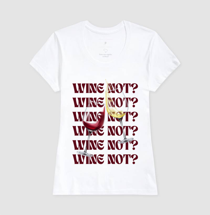 Camiseta Feminina Wine note?