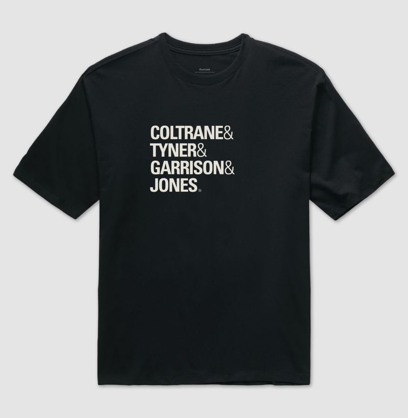 Coltrane & Tyner & Garrison & Jones - Camiseta Oversized