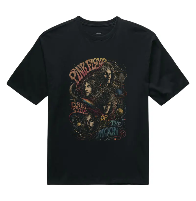 Camiseta Oversized Dark Side of the Moon