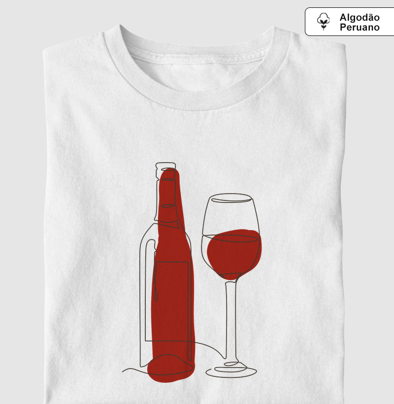 Camiseta Elegância do Vinho