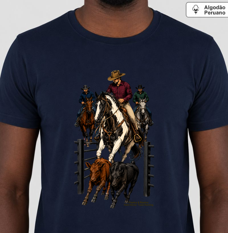 Paint Horse - Team Penning.