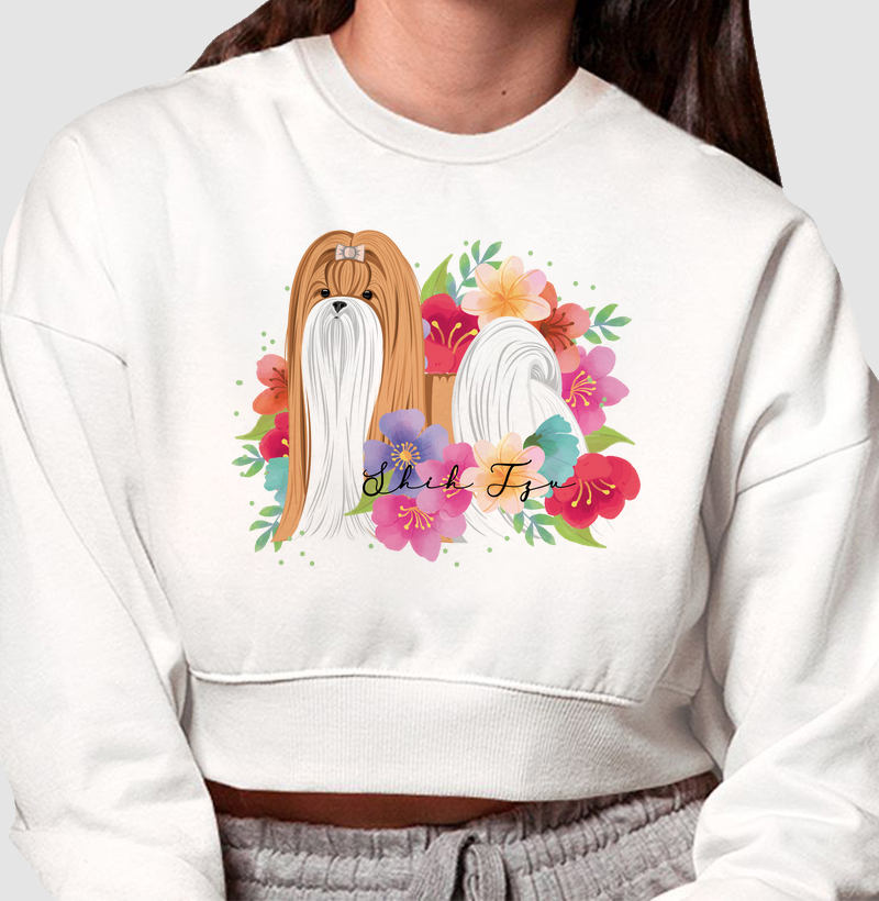 Shih Tzu Floral