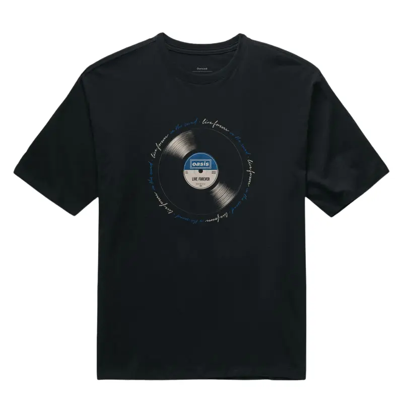 Camiseta Oversized Live Forever