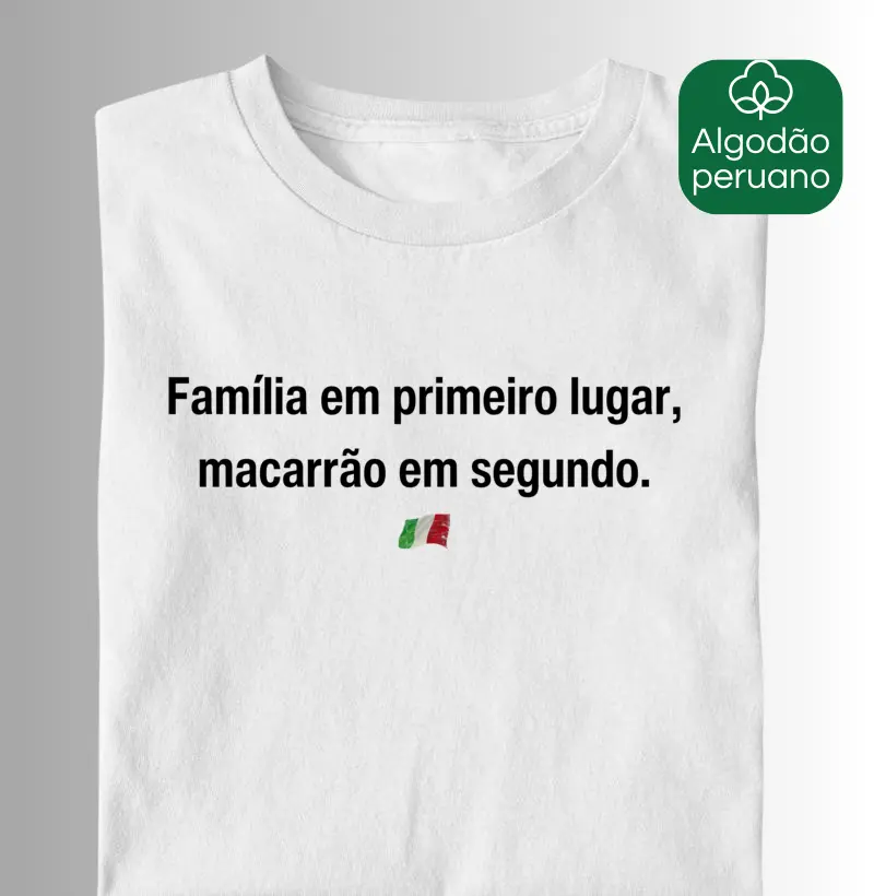 Família em primeiro lugar, macarrão em segundo!