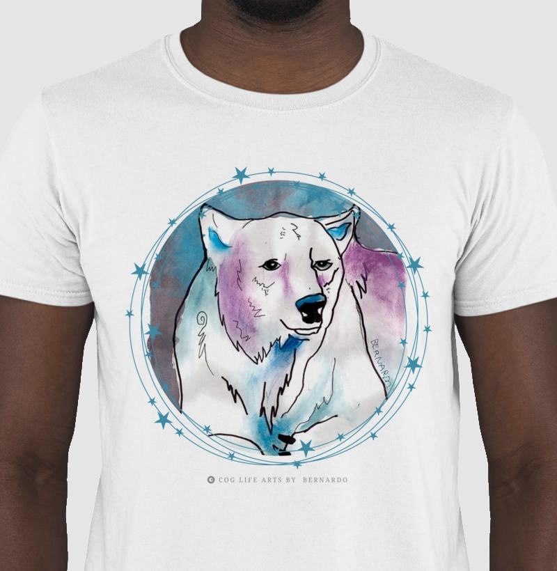 Camiseta Adulto Polo Norte por Bernardo Suzano