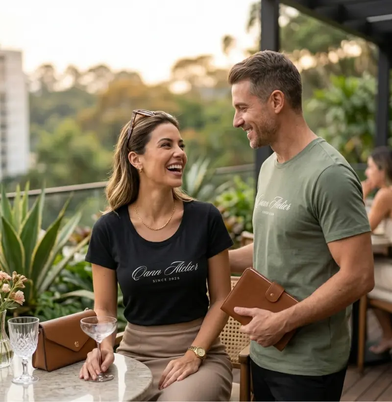 Camiseta Algodão Peruano Qann Atelier