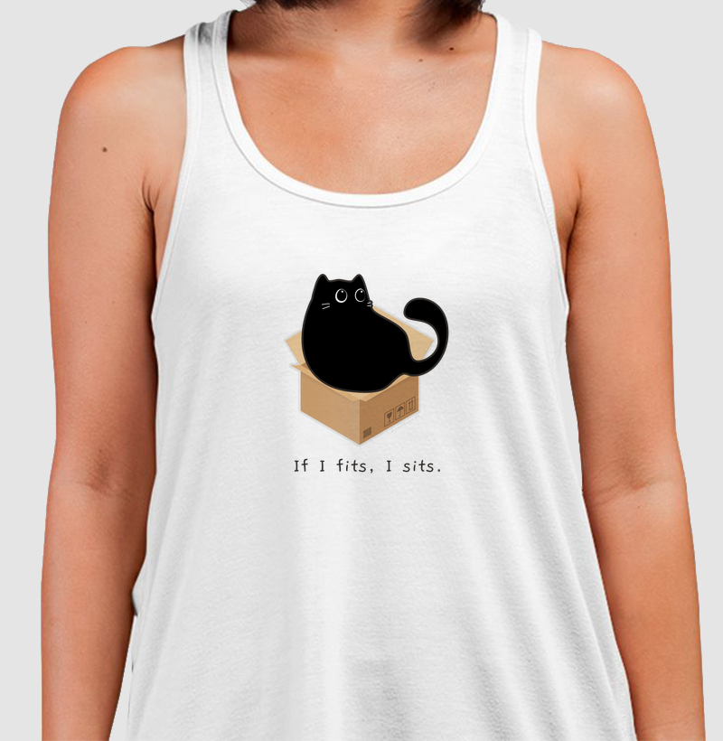 If I fits, I sits. | gato preto