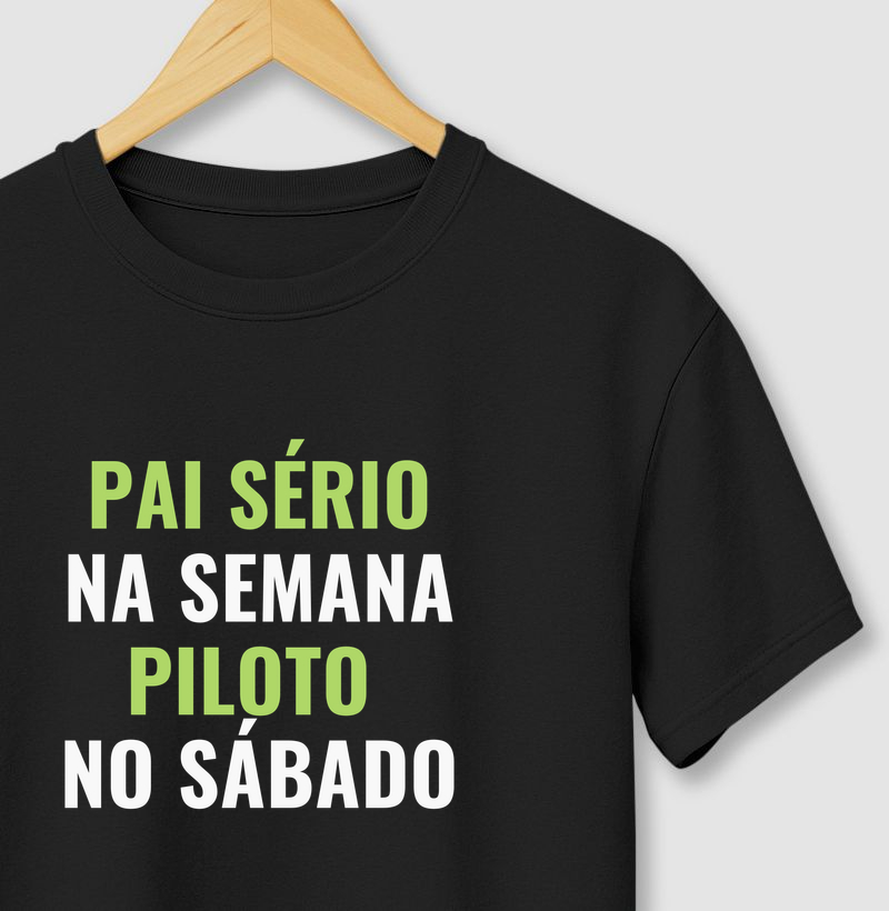 Pai sério na semana, piloto no sábado