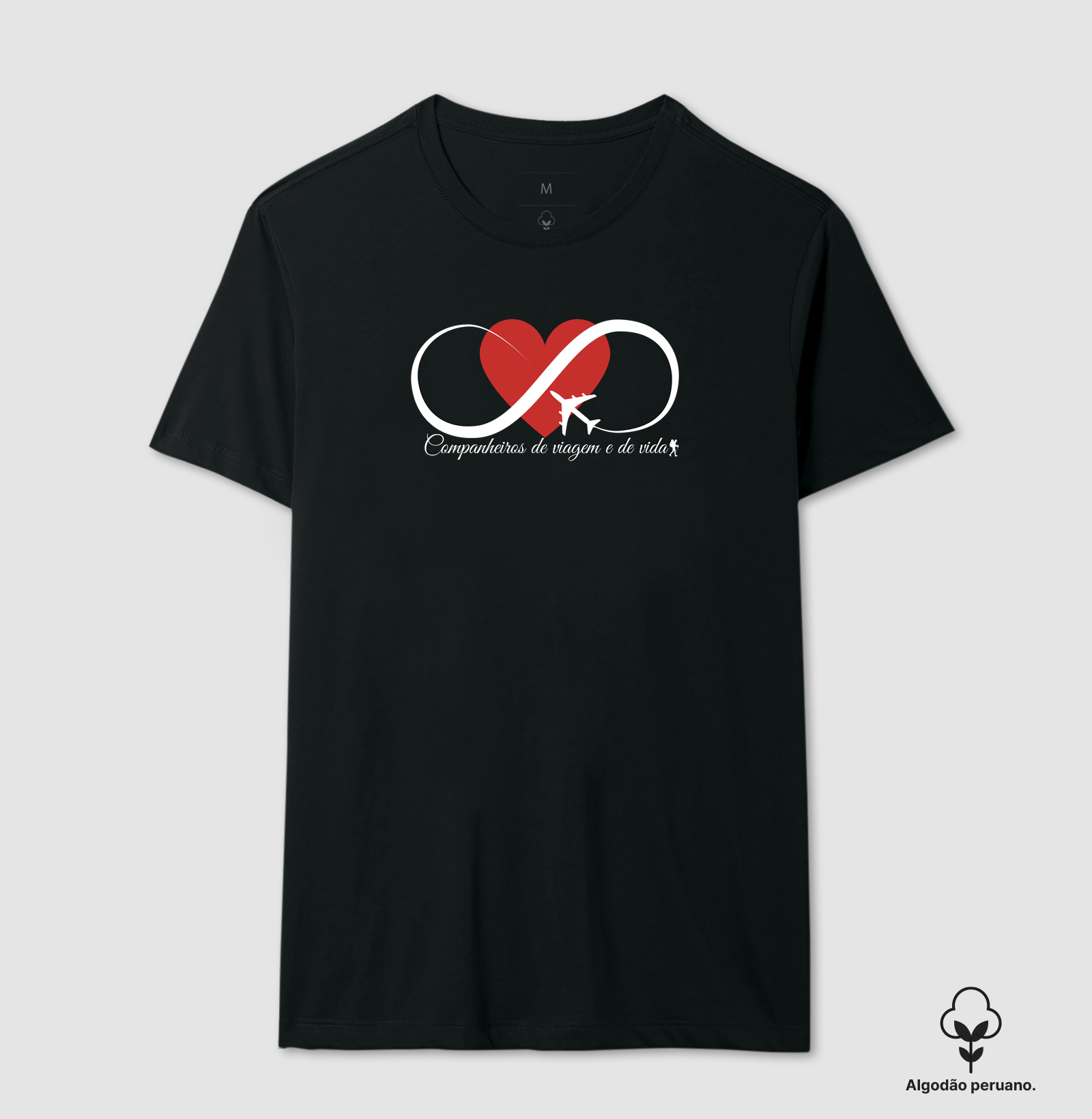 Camiseta Casal Viagem Infinita | Companheiros de Viagem e de Vida | Excursionista