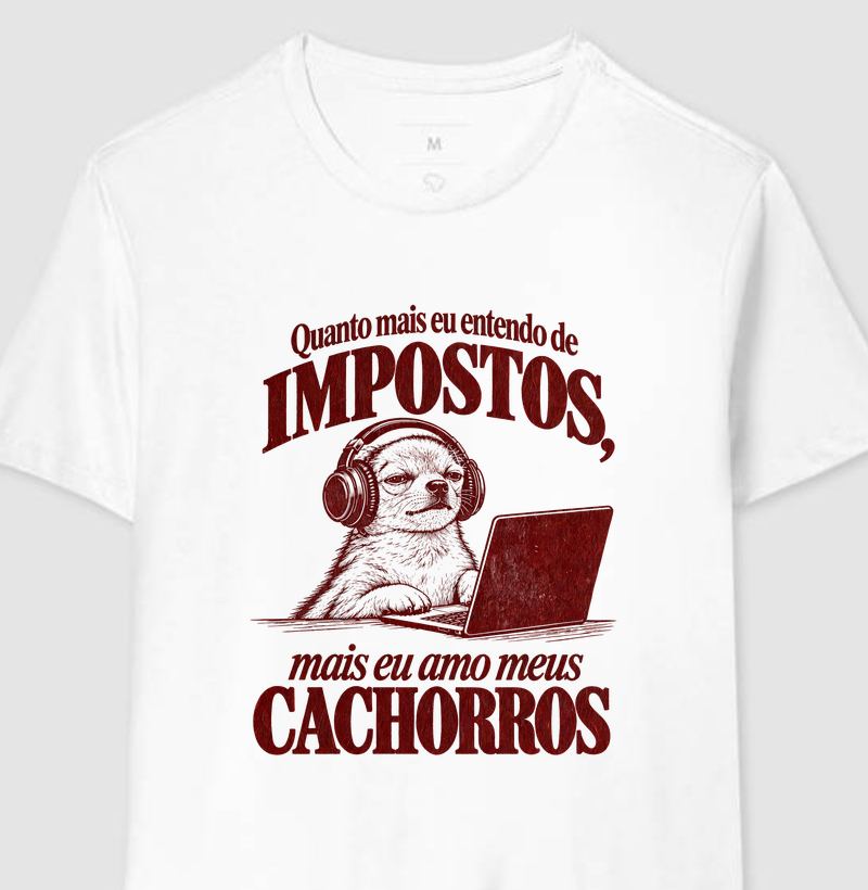 AMO MEUS CACHORROS - Camiseta