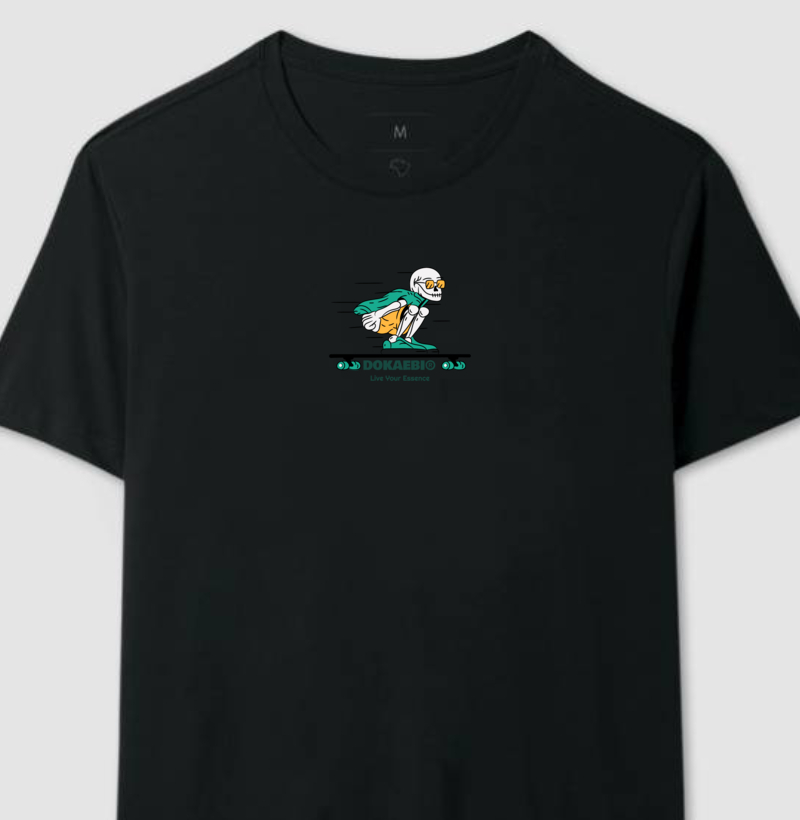 Camiseta Skater Bones - Preto