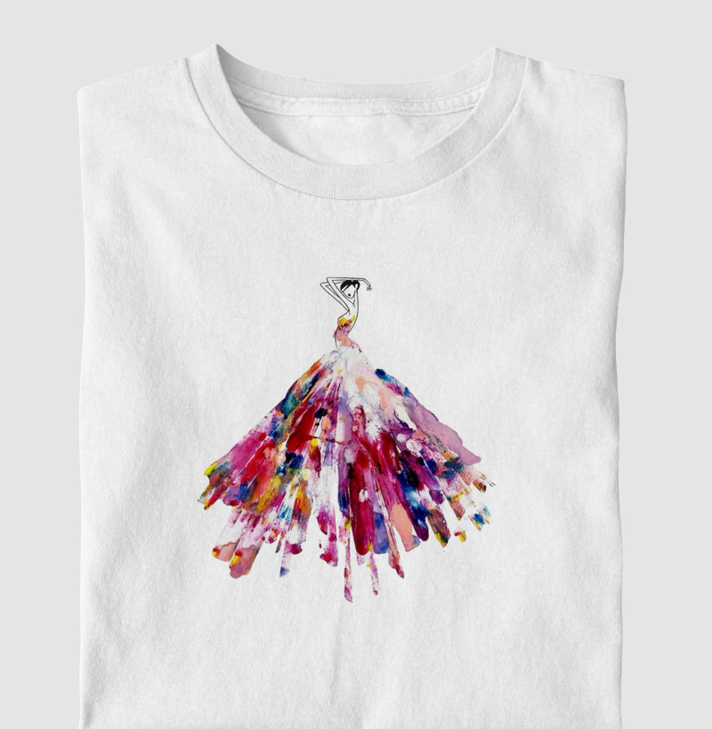 Aquarela vermelha - bailarina