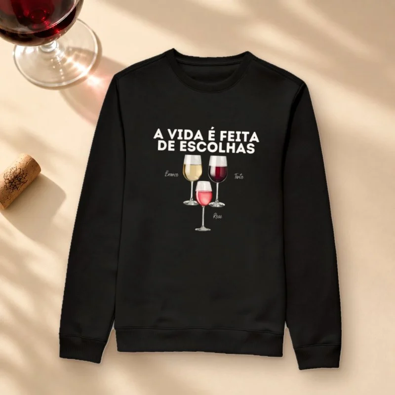 Moletom A Vida é feita de escolhas - Suéter Moletom