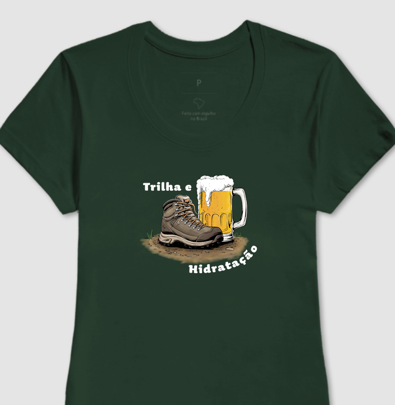 Camiseta Trilha e Hidratação - Feminina