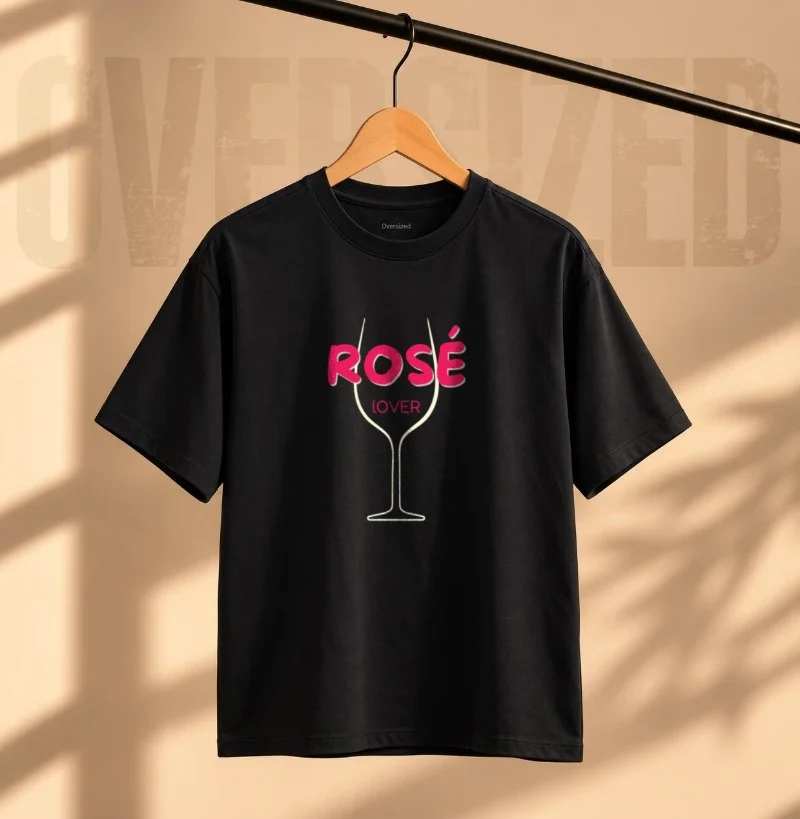 Camiseta Rosé Lover - Camiseta Oversized